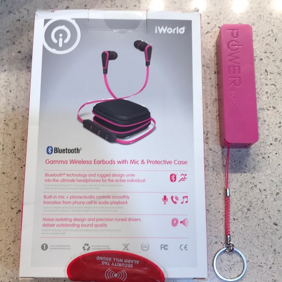 iWorld Gamma Bluetooth Wireless Earbuds/Powerbank - Picture 5 of 6
